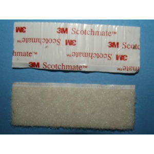 3M SJ3527 Scotchmate samolepicí suchý zip smyčky bílý