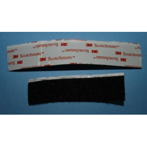 3M SJ3527 Scotchmate samolepicí suchý zip smyčky černý