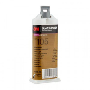 3M™ Scotch-Weld™ DP 105 čiré, 48,5ml, dvousložkové lepidlo na sklo, pružné spoje